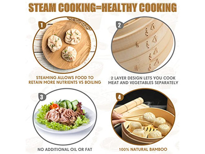 蒸し鍋セット <a href='https://ja.bamboosteamerbasket.com' style='text-decoration: underline;'>たけせいせいろう</a>